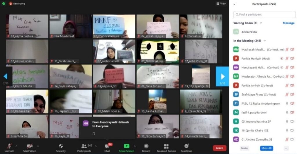 Konsistensi Madrasah Mu’allimat Selenggarakan Proses Perkaderan di Tengah Pandemi