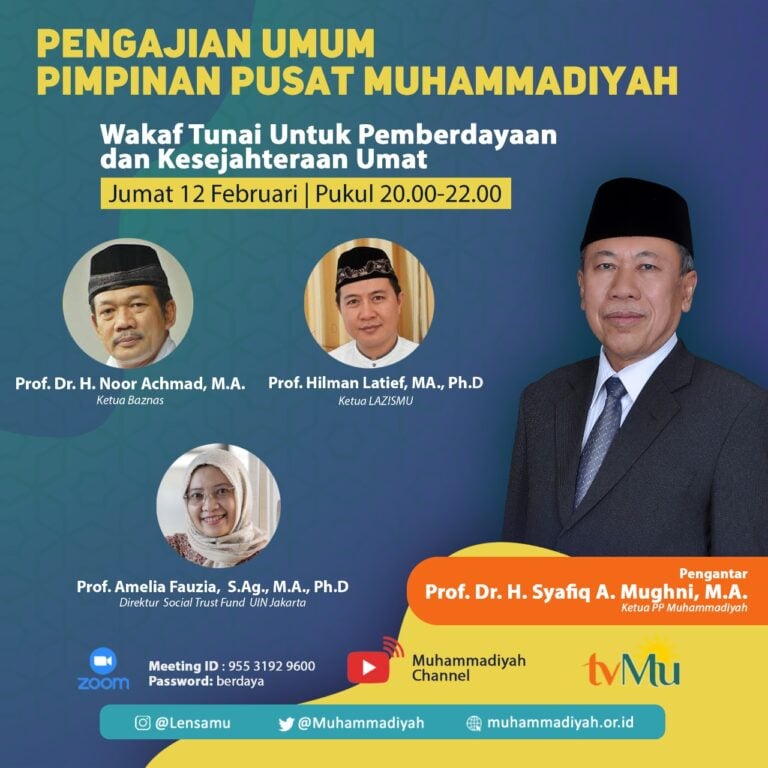 pengajian bulanan PP Muhammadiyah tentang wakaf tunai