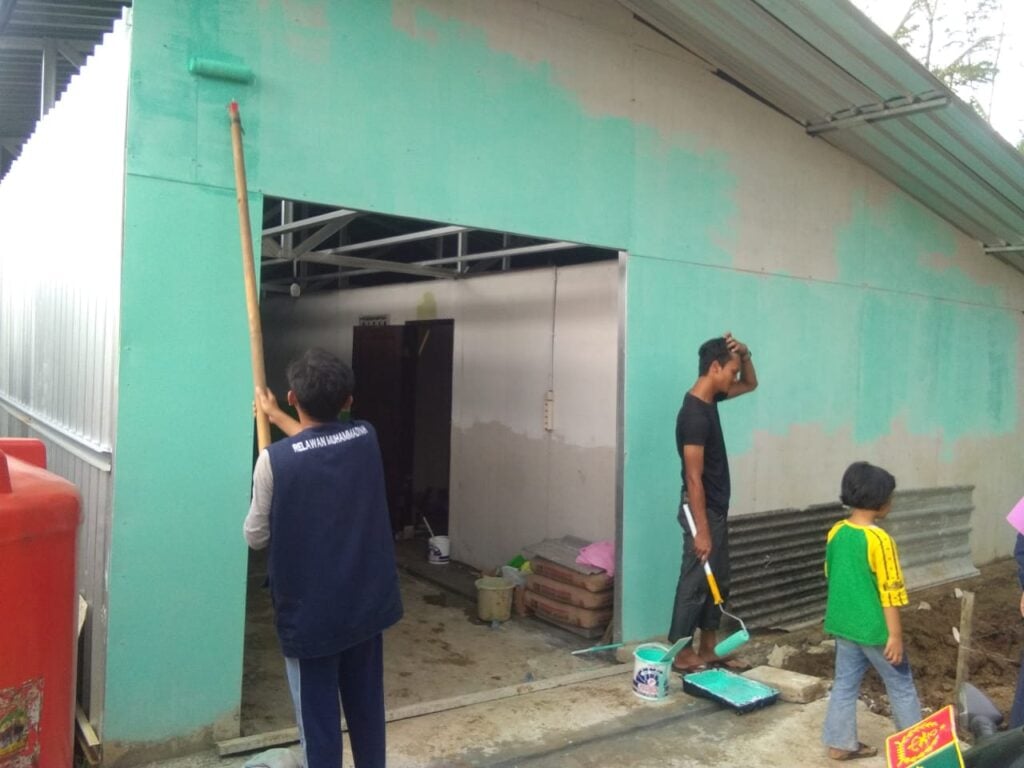 Bencana Tanah Bergerak, MDMC Lakukan Pendampingan Psikososial Hingga Bangun Huntara