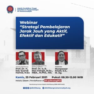 PTMA Diimbau Terus Tingkatkan Model Pembelajaran Jarak Jauh