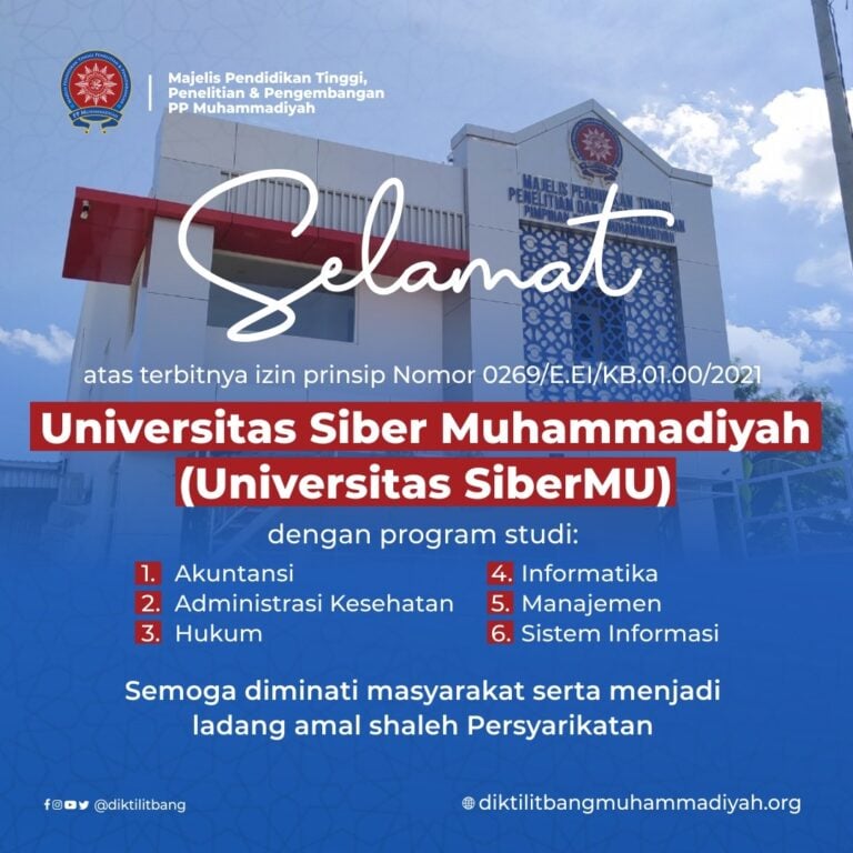 Izin Prinsip Telah Terbit, Universitas Siber Muhammadiyah Segera Beroperasi