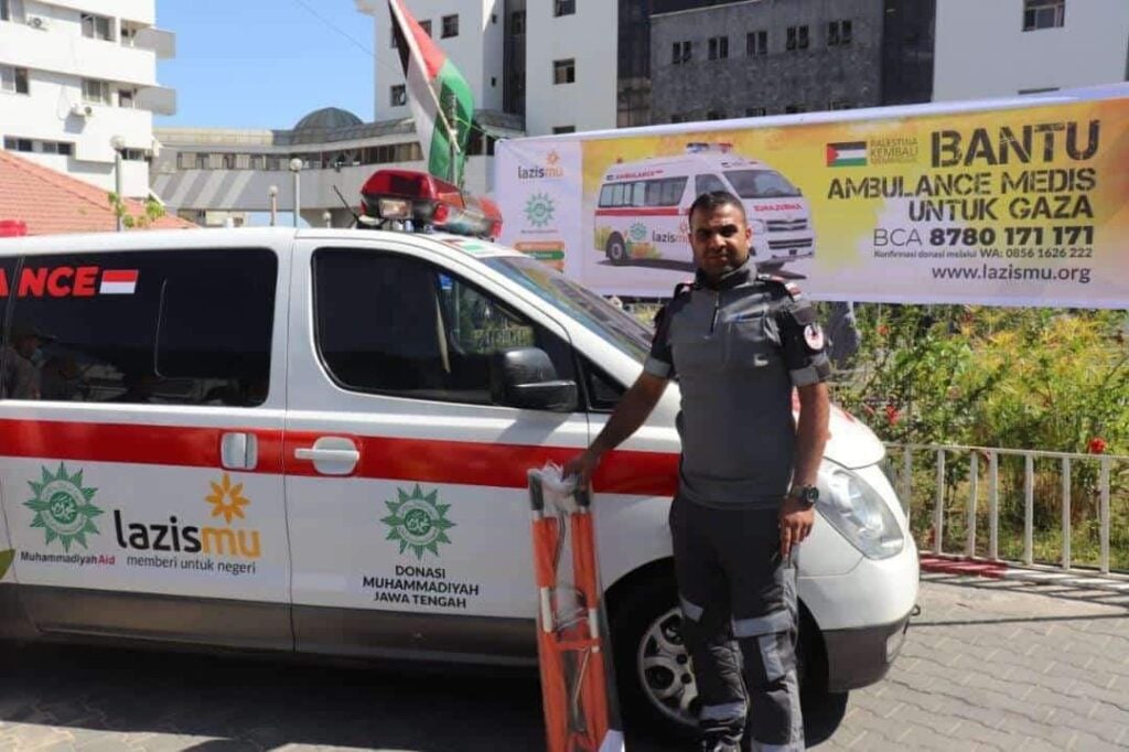 Ambulans Bantuan Muhammadiyah Telah sampai di Palestina