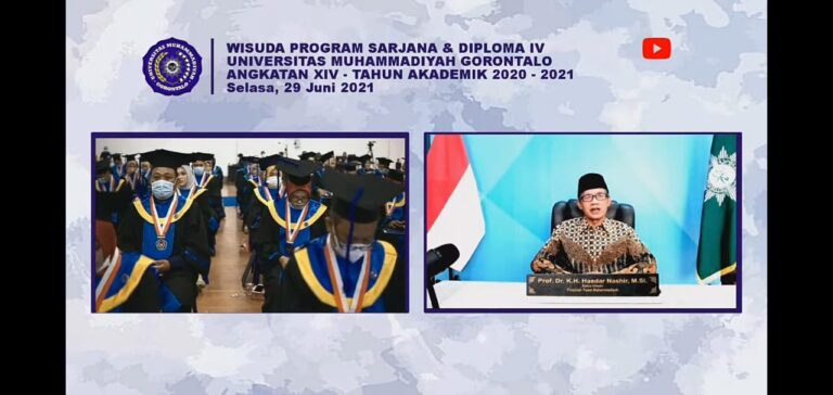 Haedar Nashir Beri Pesan Ini di Wisuda Universitas Muhammadiyah Gorontalo