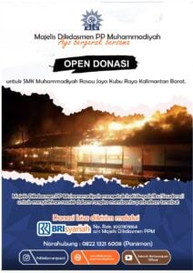 Majelis Dikdasmen PP Muhammadiyah Buka Galang Dana bagi SMK Muhammadiyah Rasau