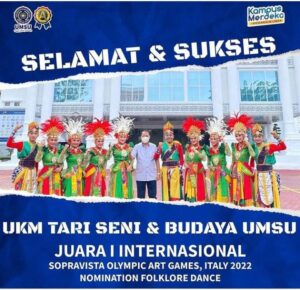 Kompetisi Daring Tari Daerah Internasional di Italia, UMSU Raih Juara 1 Sisihkan 30 Negara Pesaing