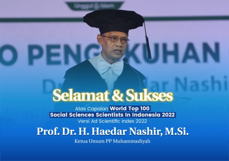 Haedar Nashir Masuk dalam Jajaran Top 100 Ilmuwan Sosial di Indonesia image