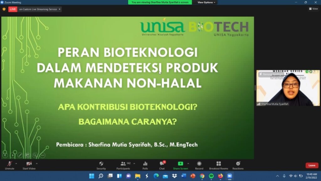 Kampus ‘Aisyiyah Ini Gelar Webinar Bahas Peran Bioteknologi