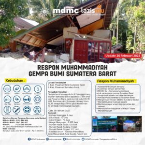 MDMC PP Muhammadiyah Respon Cepat Gempa Pasaman Sumatera Barat image