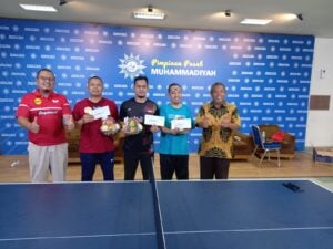 Sambut Ramadhan, Karyawan PP Muhammadiyah Adakan Turnamen Tenis Meja
