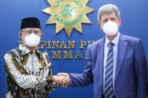 Terima Silaturahmi Dubes Palestina, Haedar : Muhammadiyah Tidak Akan Surut Mendukung Palestina Merdeka