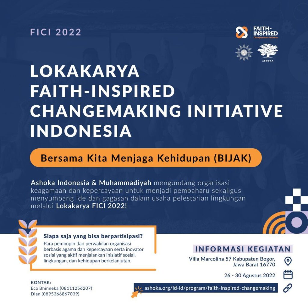 Bangun Gerakan Bersama Atasi Krisis Lingkungan, Muhammadiyah dan Ashoka Gandeng Organisasi Lintas Iman