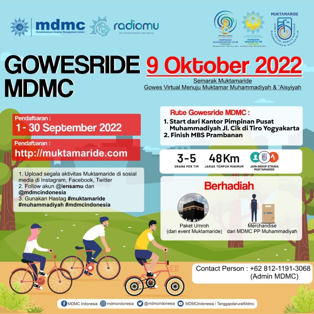 MDMC Kerahkan Relawan Semarakkan Muktamar Ride