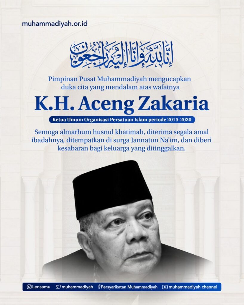 KH Aceng Zakaria Wafat, Muhammadiyah Sampaikan Duka Mendalam