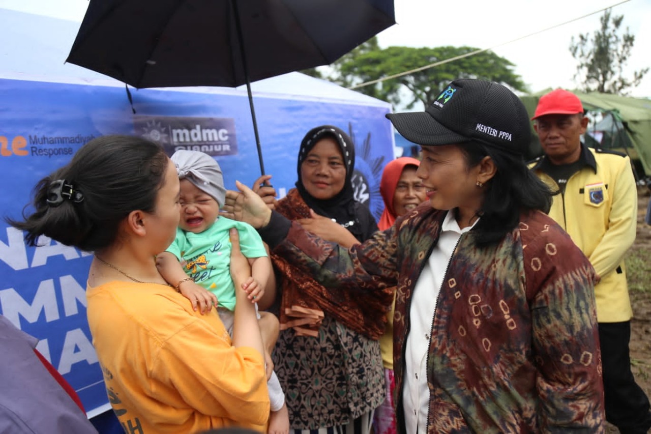 Menteri PPPA Apresiasi Hunian Darurat Muhammadiyah yang Ramah Perempuan dan Anak