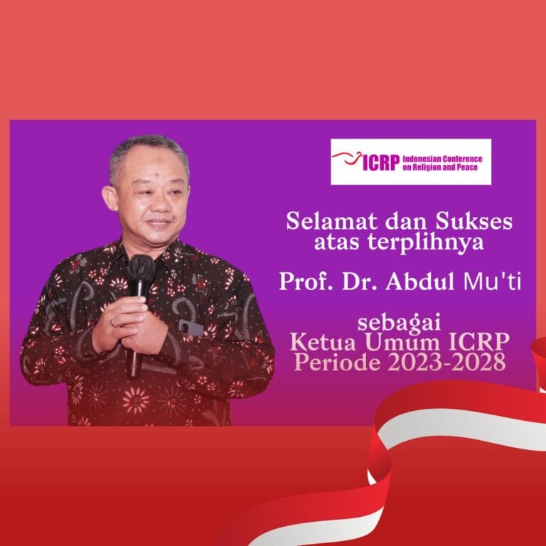 Abdul Mu’ti Terpilih Jadi Ketua Umum Organisasi Perdamaian Lintas Agama, ICRP Periode 2023-2028