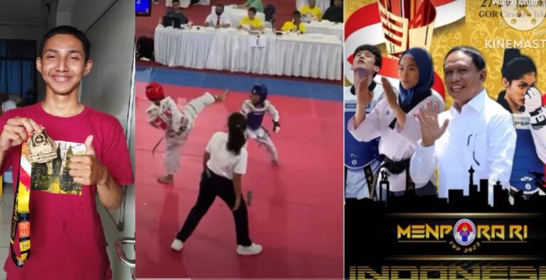 Siswa SMA Muhammadiyah Cileungsi Raih Medali Emas Indonesia Taekwondo Challenge Menpora Cup 2023