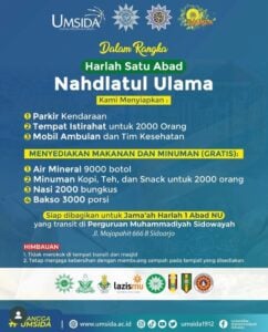 Rayakan 1 Abad NU, Kampus Muhammadiyah ini Sediakan Ribuan Nasi Bungkus, dan Layanan Gratis Lainnya