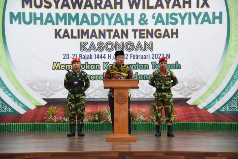 Buka Musywil IX Muhammadiyah-‘Aisyiyah Kalteng, Gubernur Sampaikan Terima Kasih Atas Peran Persyarikatan dalam Memajukan Pembangunan Daerah