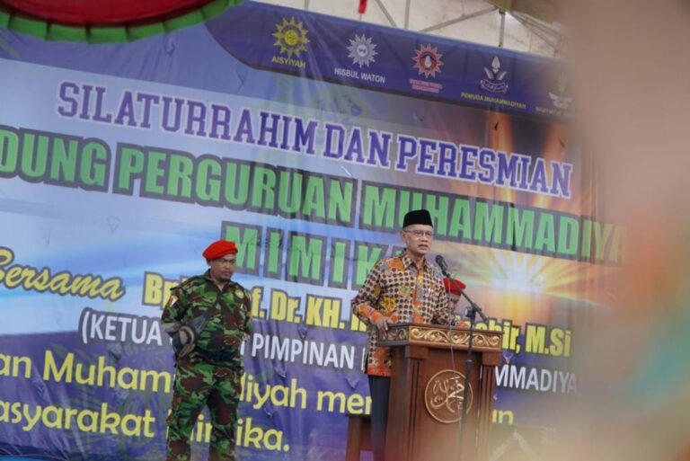 Resmikan Perguruan Muhammadiyah Mimika, Haedar Nashir Tegaskan Jati Diri Muhammadiyah