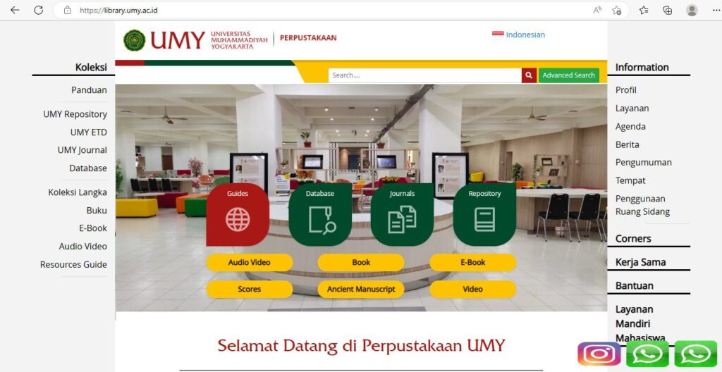 <strong>Laman Perpustakaan UMY Raih Juara 1 Website Terbaik</strong>