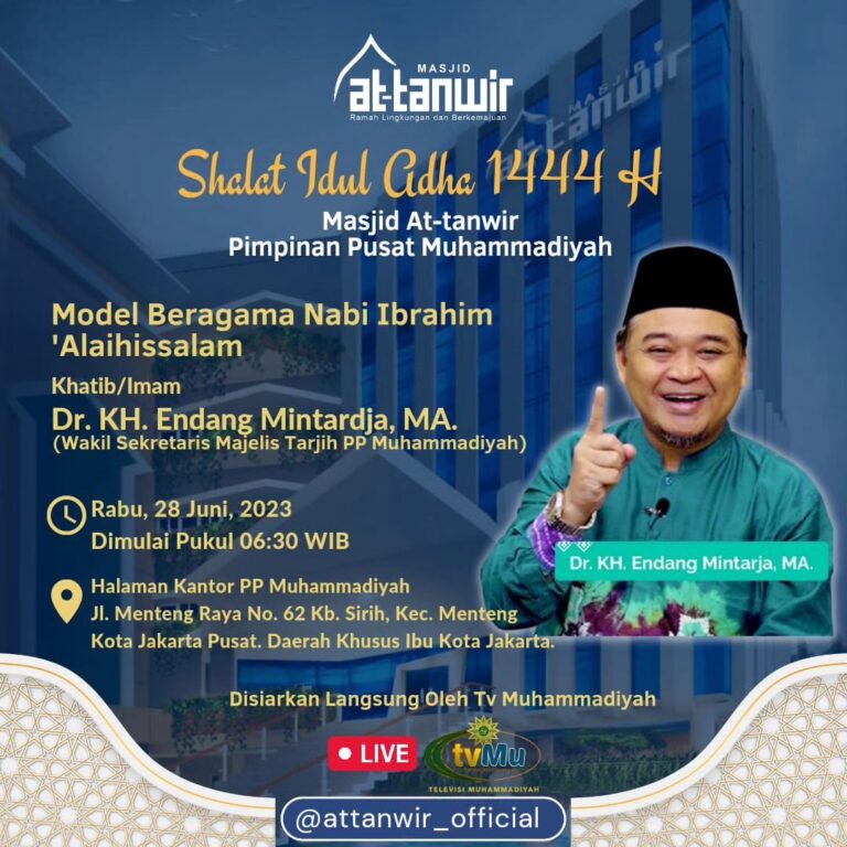 Rabu 28 Juni 2023, Salat Iduladha Akan Dilaksanakan di Halaman PP Muhammadiyah Jakarta