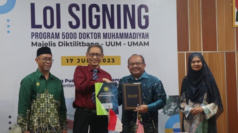 Wujudkan 5.000 Doktor Muhammadiyah, Majelis Diktilitbang Kerja Sama dengan Universiti Utara Malaysia dan UMAM