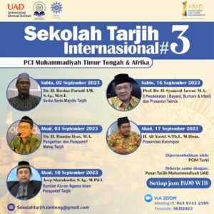 Sekolah Tarjih Internasional Kembali Digelar, Bumikan Manhaj Tarjih Cerahkan Umat!