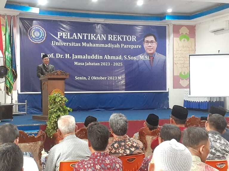 Dilantik Sebagai Rektor UM Parepare Masa Jabatan 2023-2025, Jamaluddin Ahmad Bawa Tiga Fokus Agenda Memajukan Universitas
