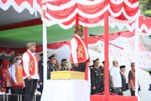 Pemuda Muhammadiyah Kalbar Inisiasi Pembentangan Merah Putih di Perbatasan Indonesia-Malaysia