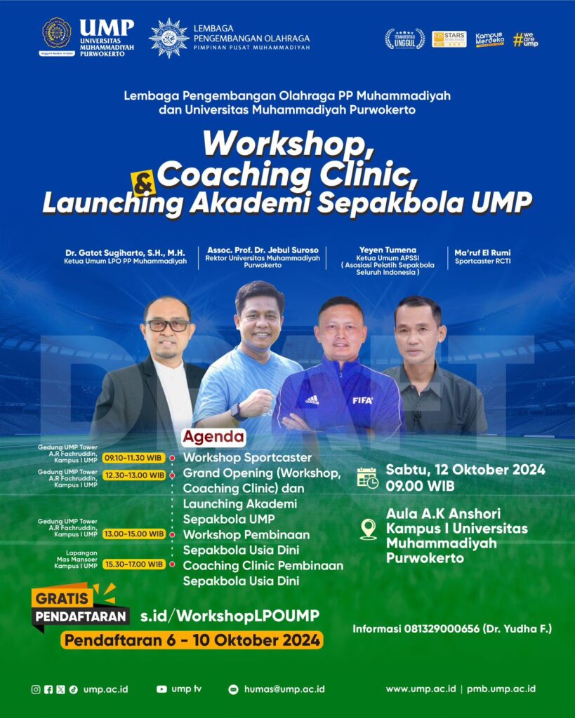 LPO PP Muhammadiyah Gelar Workshop Sepakbola dan Sportcaster