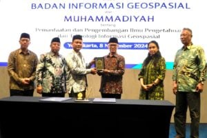 PP Muhammadiyah Tandatangani Kerja Sama dengan Badan Informasi Geospasial