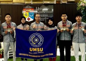 Kalahkan Atlet dari 12 Negara, Karateka Mahasiswa Muhammadiyah Peroleh Emas di Malaysia
