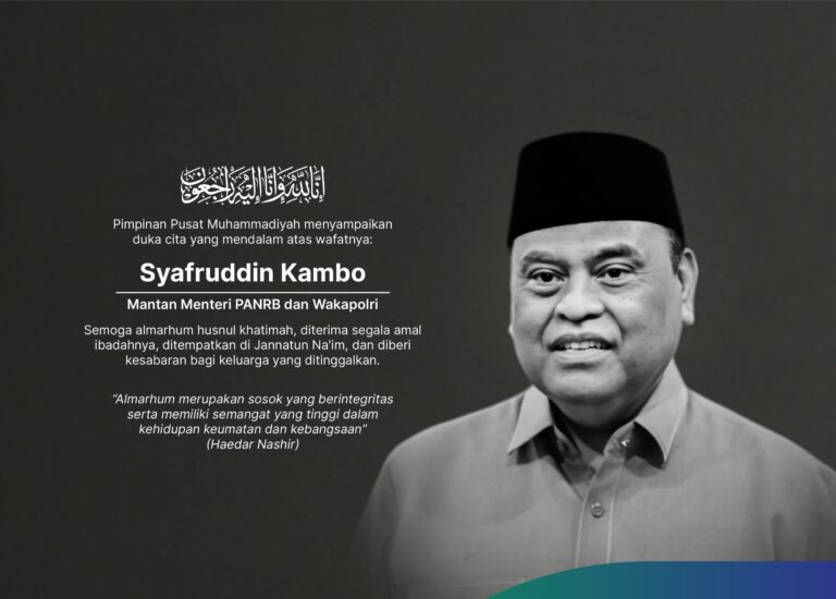 Muhammadiyah Sampaikan Duka Cita Wafatnya Syafruddin Kambo