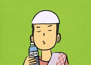 Mencoba Mencari Rezeki dari Bisnis Air Doa