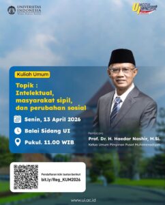 Haedar Nashir Akan Sampaikan Kuliah Umum Di Ui Tentang Intelektual Dan Perubahan
