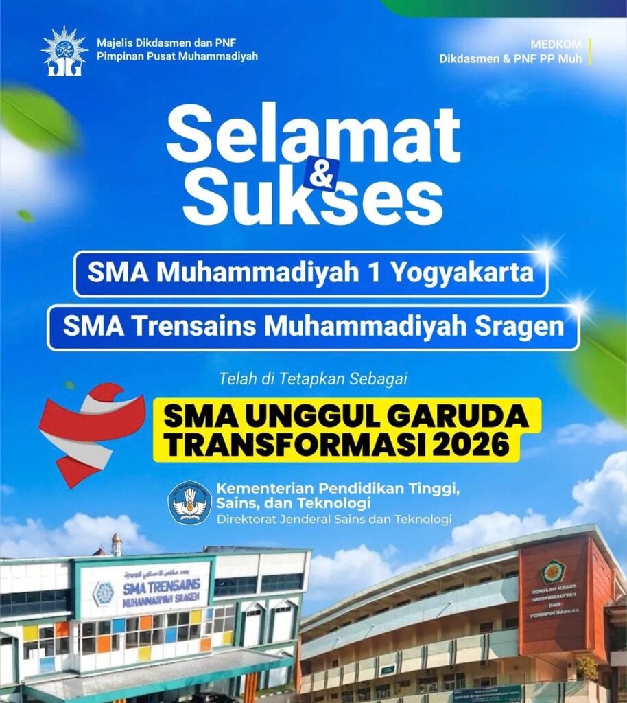 Sekolah Muhammadiyah Masuk SMA Unggul Garuda Transformasi, Irwan Akib: Bukti Kualitas Pendidikan Muhammadiyah