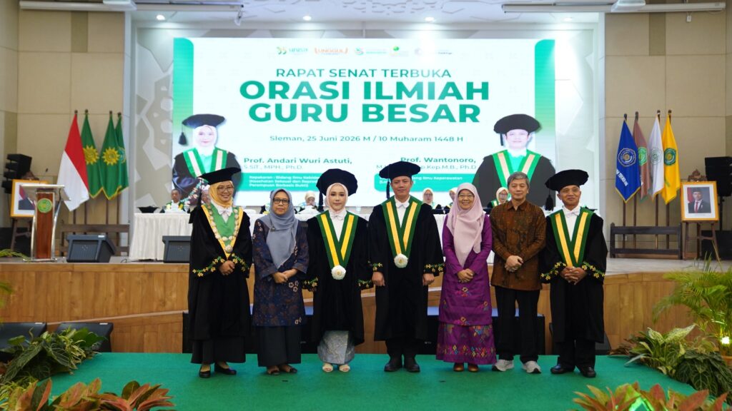 UNISA Yogyakarta Kukuhkan Dua Guru Besar Baru, Perkuat Tradisi Keilmuan dan Riset Kesehatan